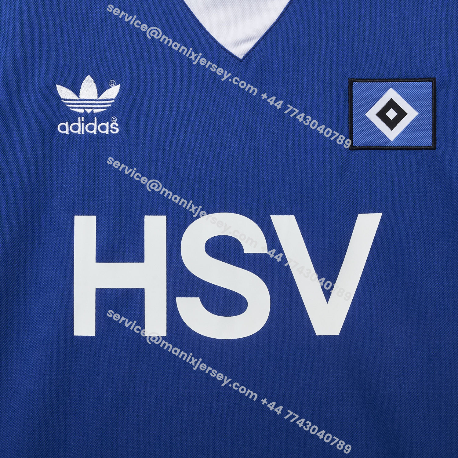 ManixJersey.com | Retro Hamburger SV 1979 Away Blue Jersey -Customize Name, Number and Patch | Worldwide Shipping