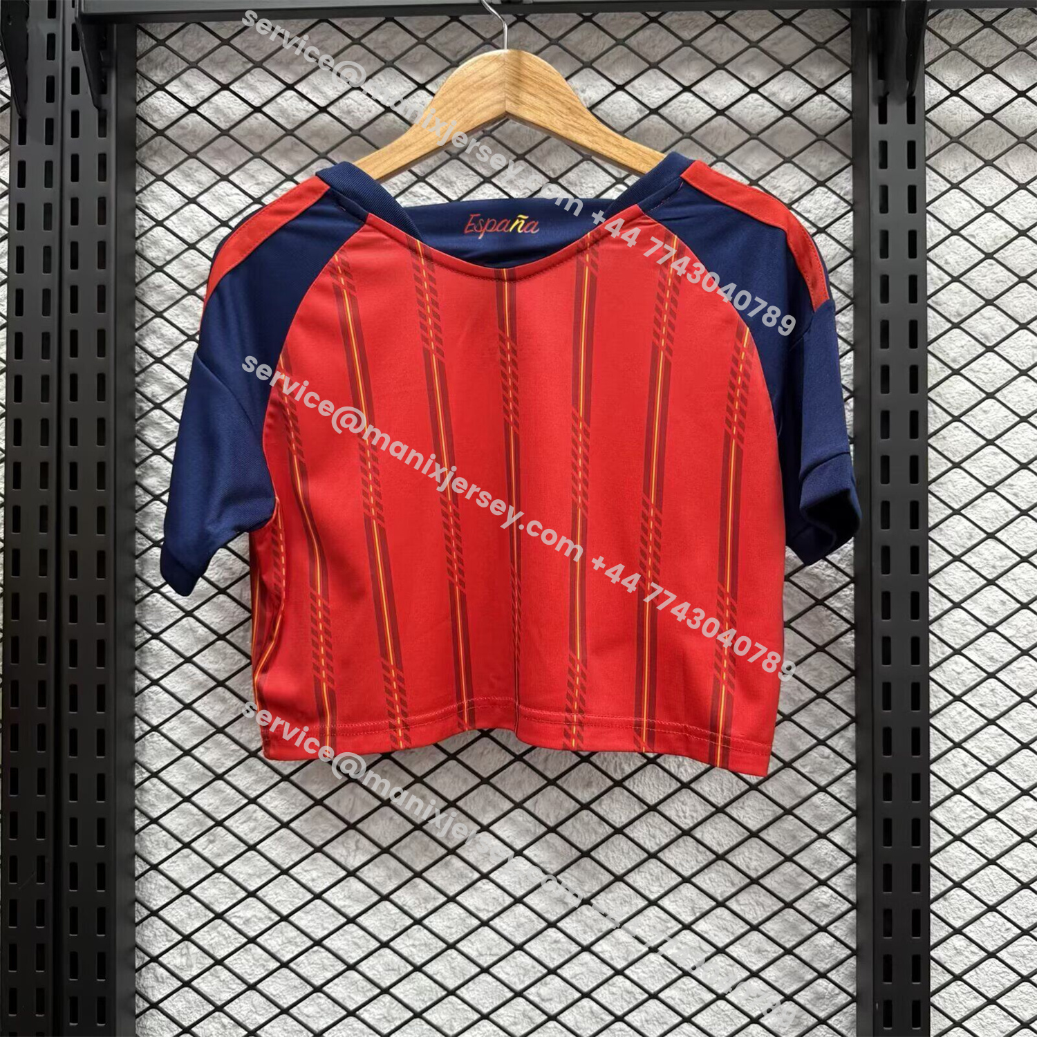ManixJersey.com | Women's Spain 2026 Home Cropped Jersey -Customize Name, Number and Patch | Worldwide Shipping