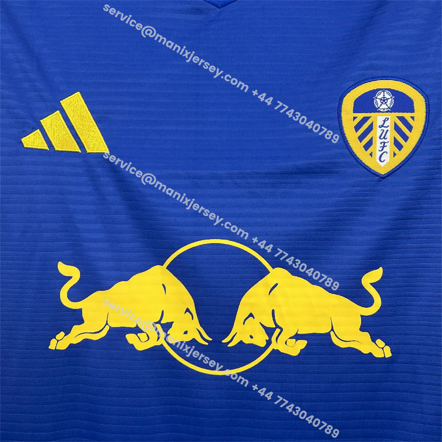 ManixJersey.com | Leeds United 25-26 Away Blue Jersey - Fans Version -Customize Name, Number and Patch | Worldwide Shipping