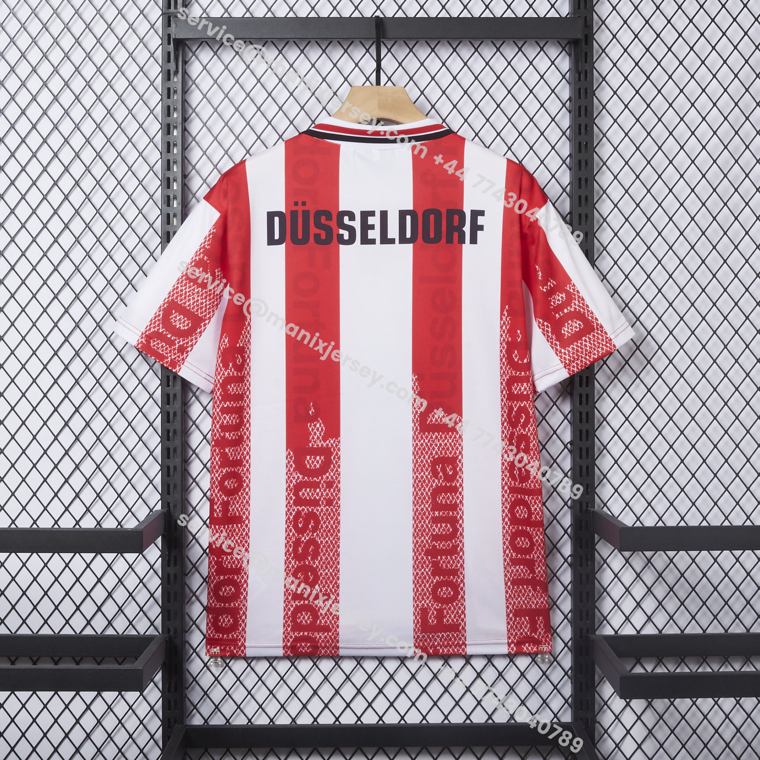 ManixJersey.com | Retro Fortuna Düsseldorf 1996-98 Home Jersey -Customize Name, Number and Patch | Worldwide Shipping