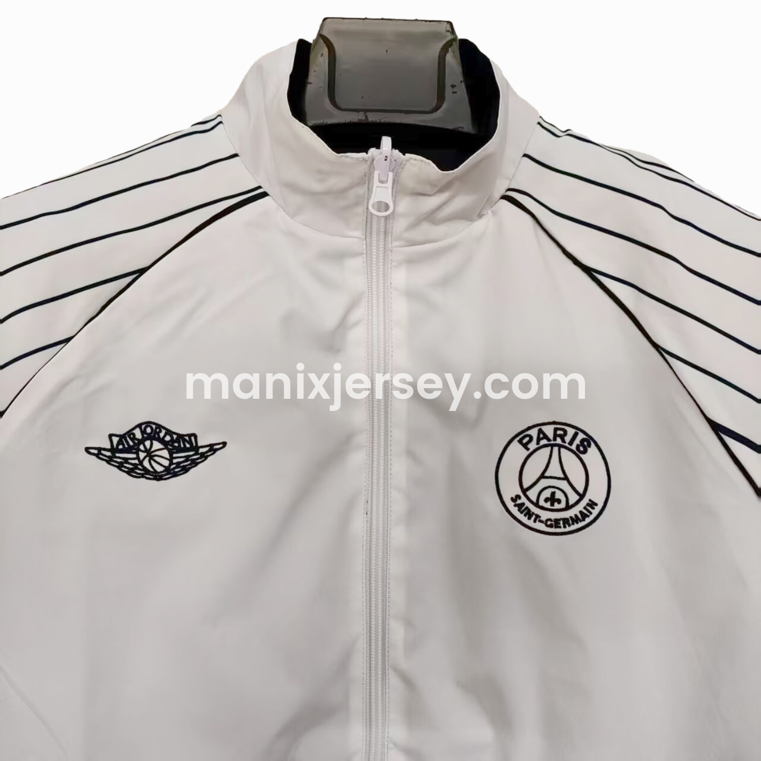 ManixJersey.com | Paris Saint-Germain PSG 24-25 Wings Double Sided Reversible Windbreaker - White & Blue -Customize Name, Number and Patch | Worldwide Shipping