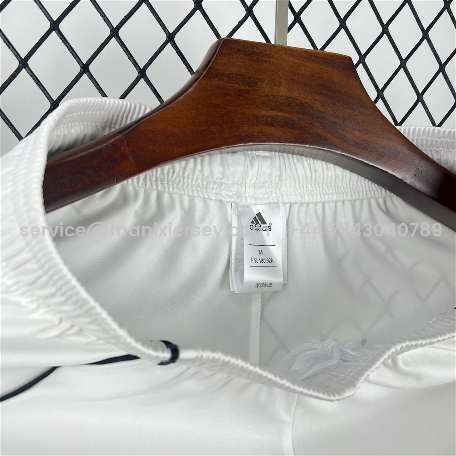 ManixJersey.com | Manchester United 25-26 Home White Shorts - Fans Version -Customize Name, Number and Patch | Worldwide Shipping