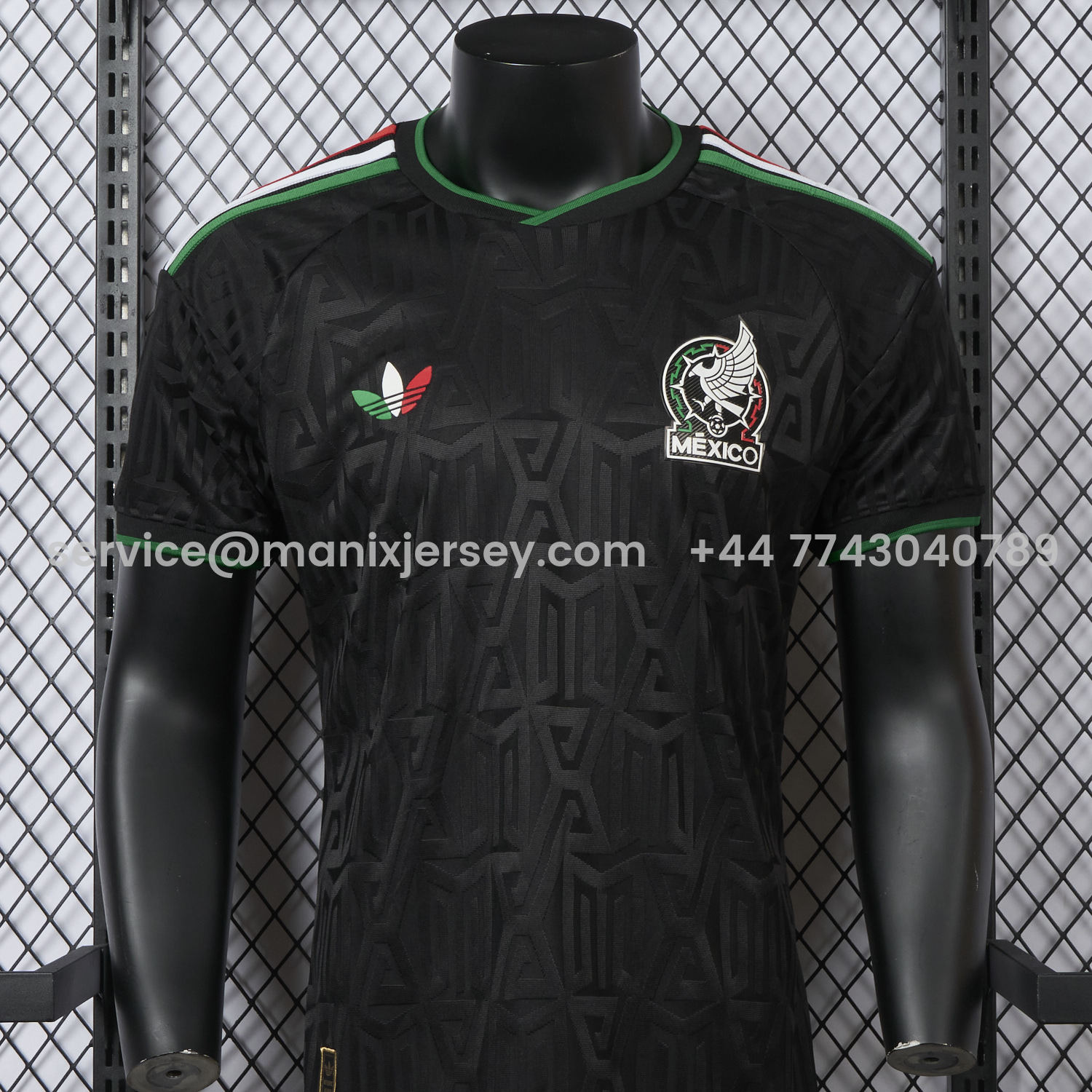 ManixJersey.com | Mexico 25-26 Thire Colors Trefoil Black Special Jersey - Player Version -Customize Name, Number and Patch | Worldwide Shipping