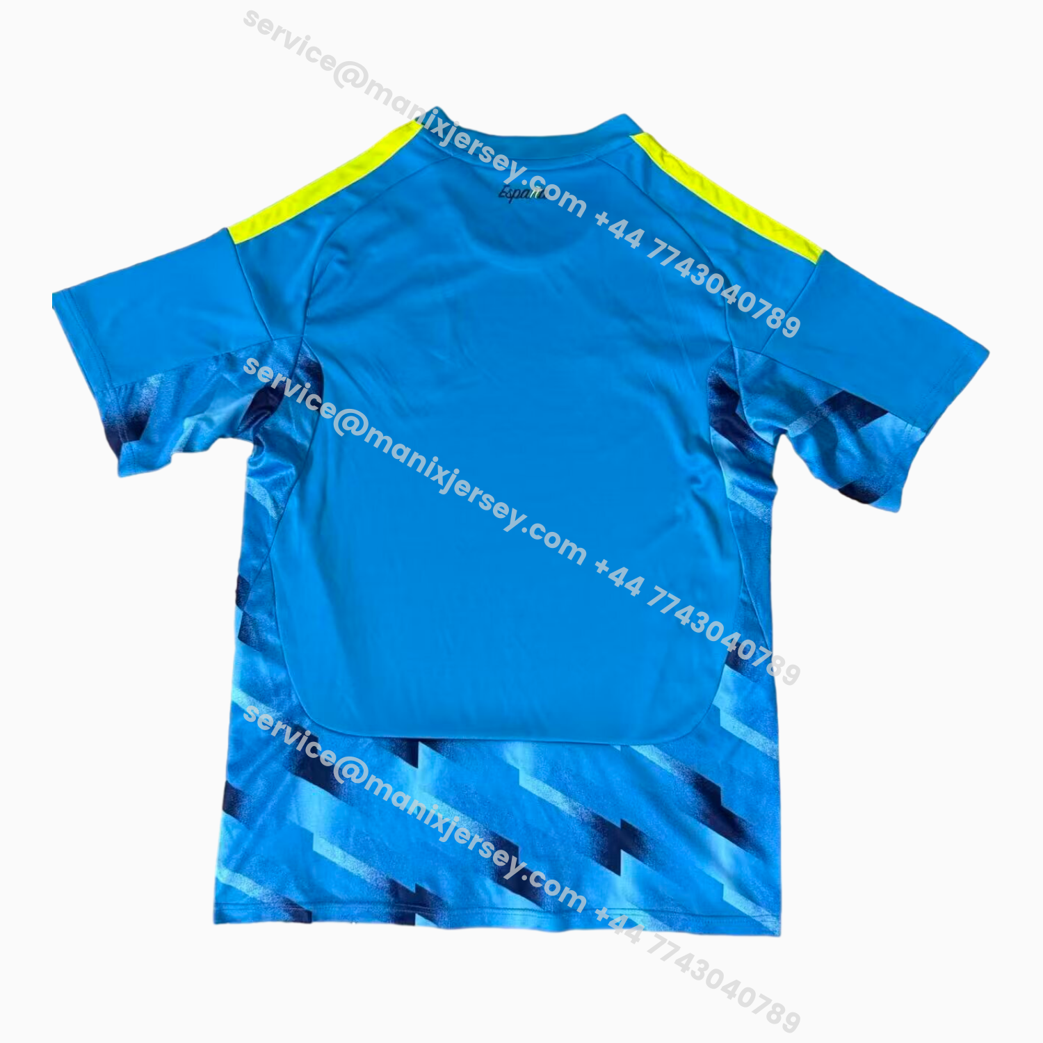 ManixJersey.com | Spain 2026 Goalkeeper Blue Jersey - Fans Version -Customize Name, Number and Patch | Worldwide Shipping