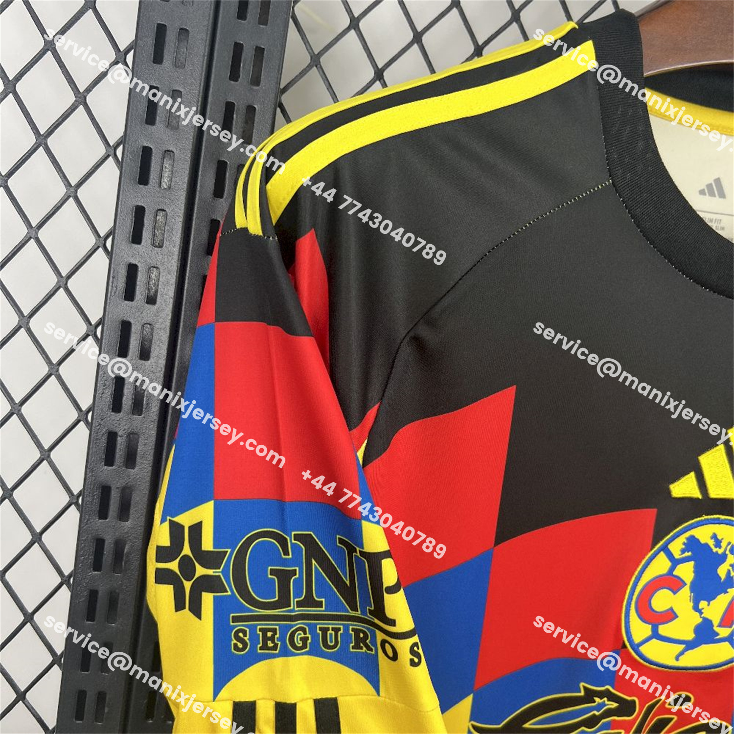 ManixJersey.com | Club América 25-26 Home Yellow Long Sleeves Jersey - Fans Version -Customize Name, Number and Patch | Worldwide Shipping