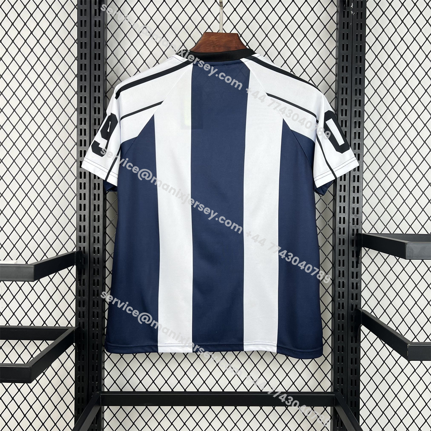 Unisex Deep Blue Striped 2026 World Cup Style V-Neck Soccer Jersey - Fans Version:football jersey mysite: unitedjerseyfootball 邓江浪:football