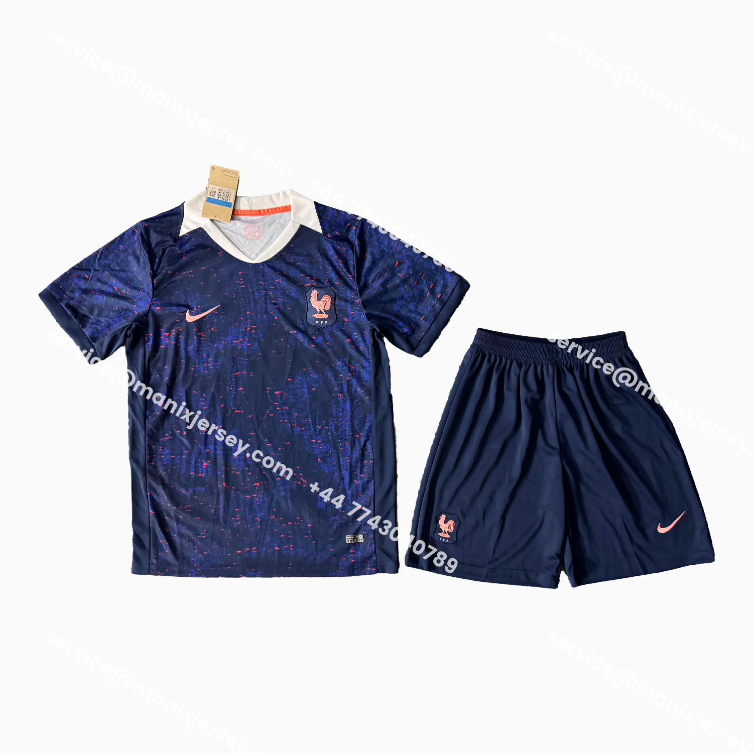 ManixJersey.com | France 25-26 Women's Team Home Men's Adult Jersey Set - Fans Version -Customize Name, Number and Patch | Worldwide Shipping