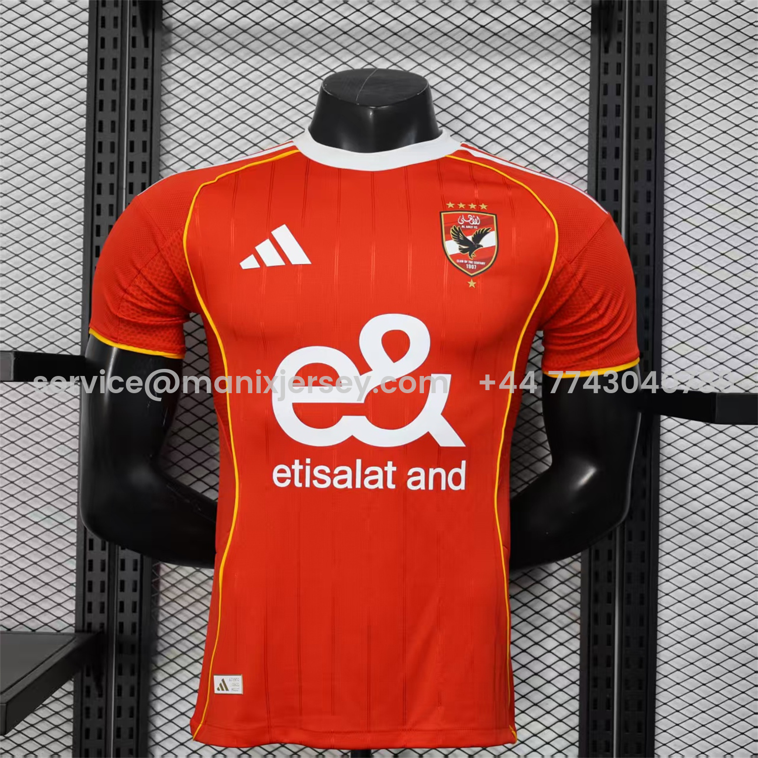 ManixJersey.com | Al Ahly SC 25-26 Home Jersey - Player Version -Customize Name, Number and Patch | Worldwide Shipping