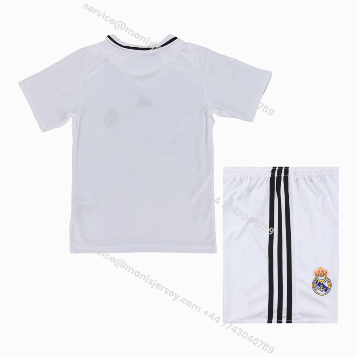 ManixJersey.com | Retro Real Madrid 2008-09 Home Kids Kit -Customize Name, Number and Patch | Worldwide Shipping
