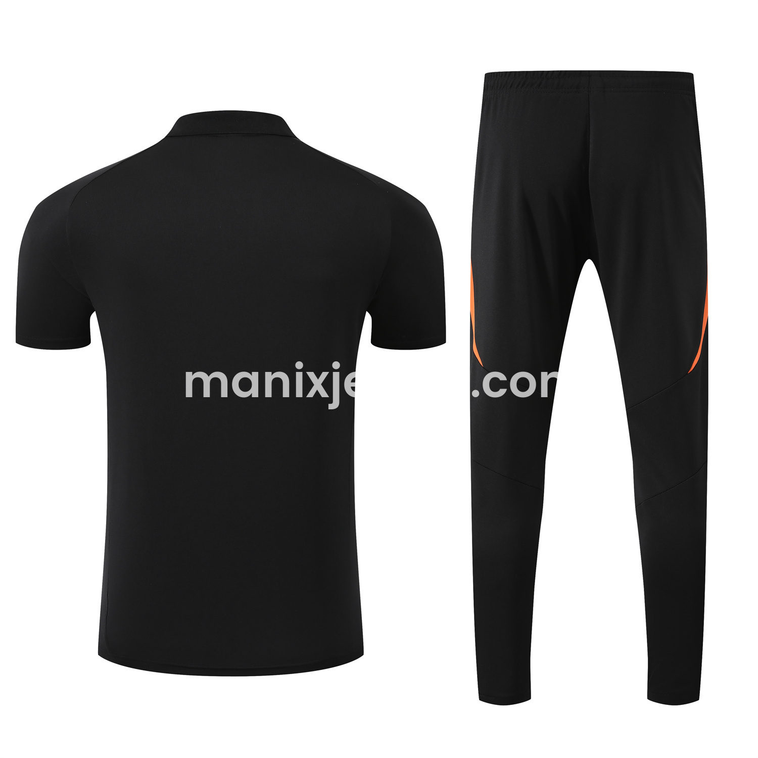 ManixJersey.com | Colombia 25-26 POLO Short-Sleeve Training Set - Black Top and Pants -Customize Name, Number and Patch | Worldwide Shipping