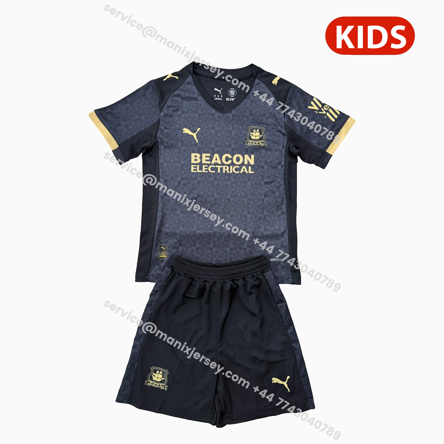 ManixJersey.com | Plymouth Argyle 25-26 Away Kids Kit -Customize Name, Number and Patch | Worldwide Shipping