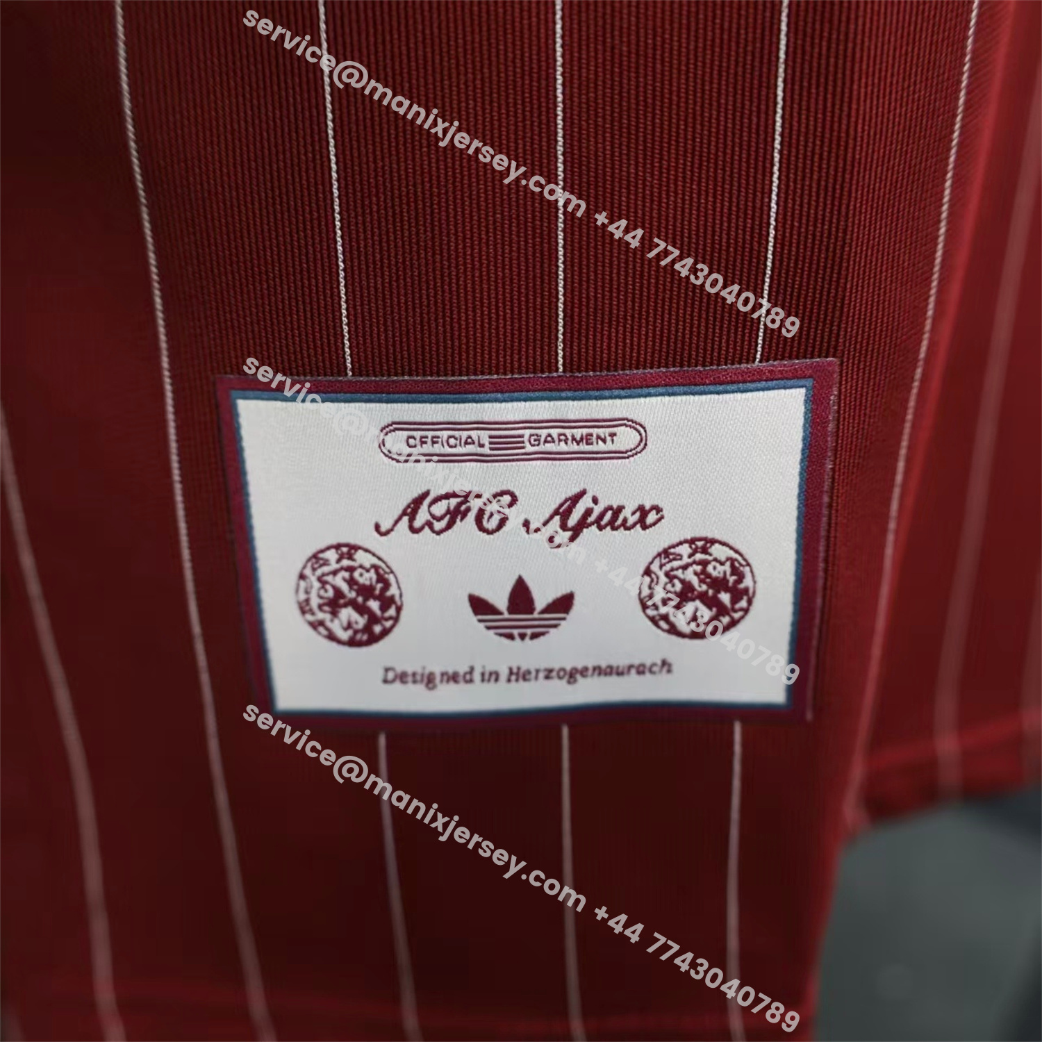 ManixJersey.com | Ajax 25-26 Icon Range Travel Special Edition Red Jersey - Player Version -Customize Name, Number and Patch | Worldwide Shipping