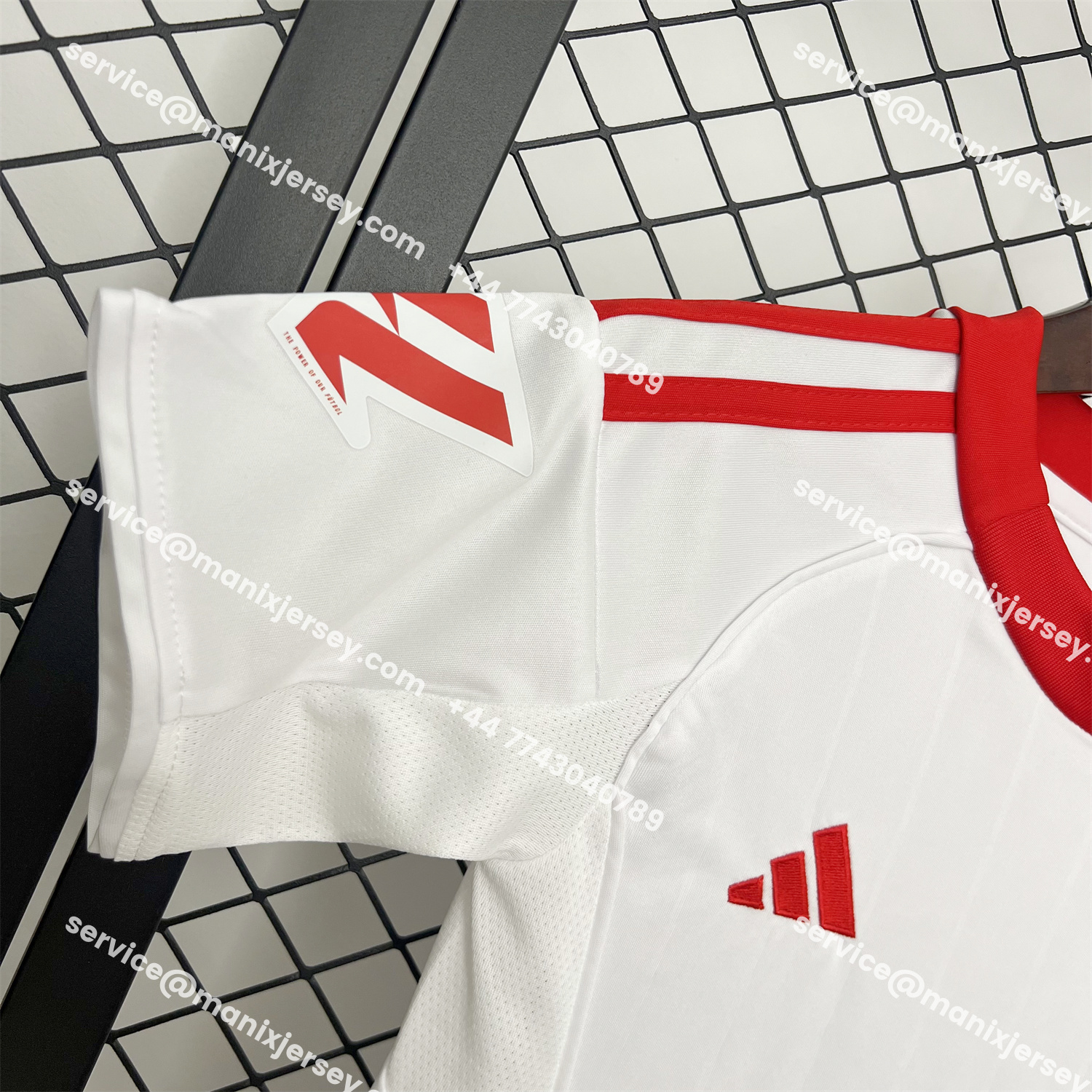 ManixJersey.com | Sevilla 25-26 Home Kids Kit -Customize Name, Number and Patch | Worldwide Shipping