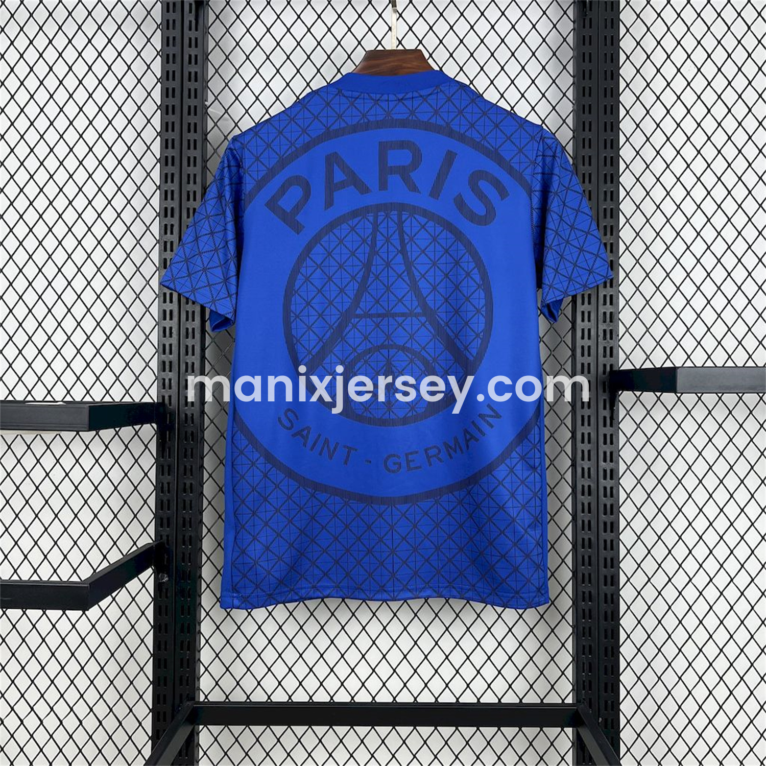 ManixJersey.com | Paris Saint-Germain PSG 25-26 Blue Pre-Match Training Jersey - Fans Version -Customize Name, Number and Patch | Worldwide Shipping
