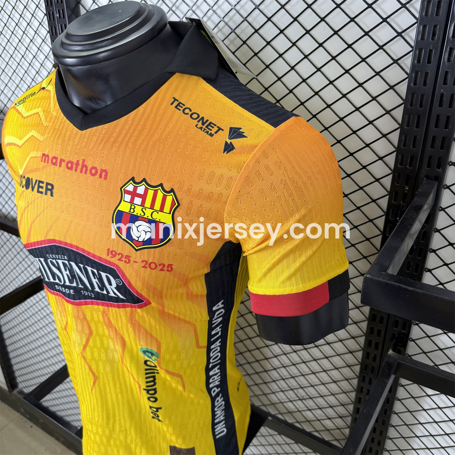 ManixJersey.com | Barcelona Sporting Club 2025 Centennial Jersey - Player Version -Customize Name, Number and Patch | Worldwide Shipping