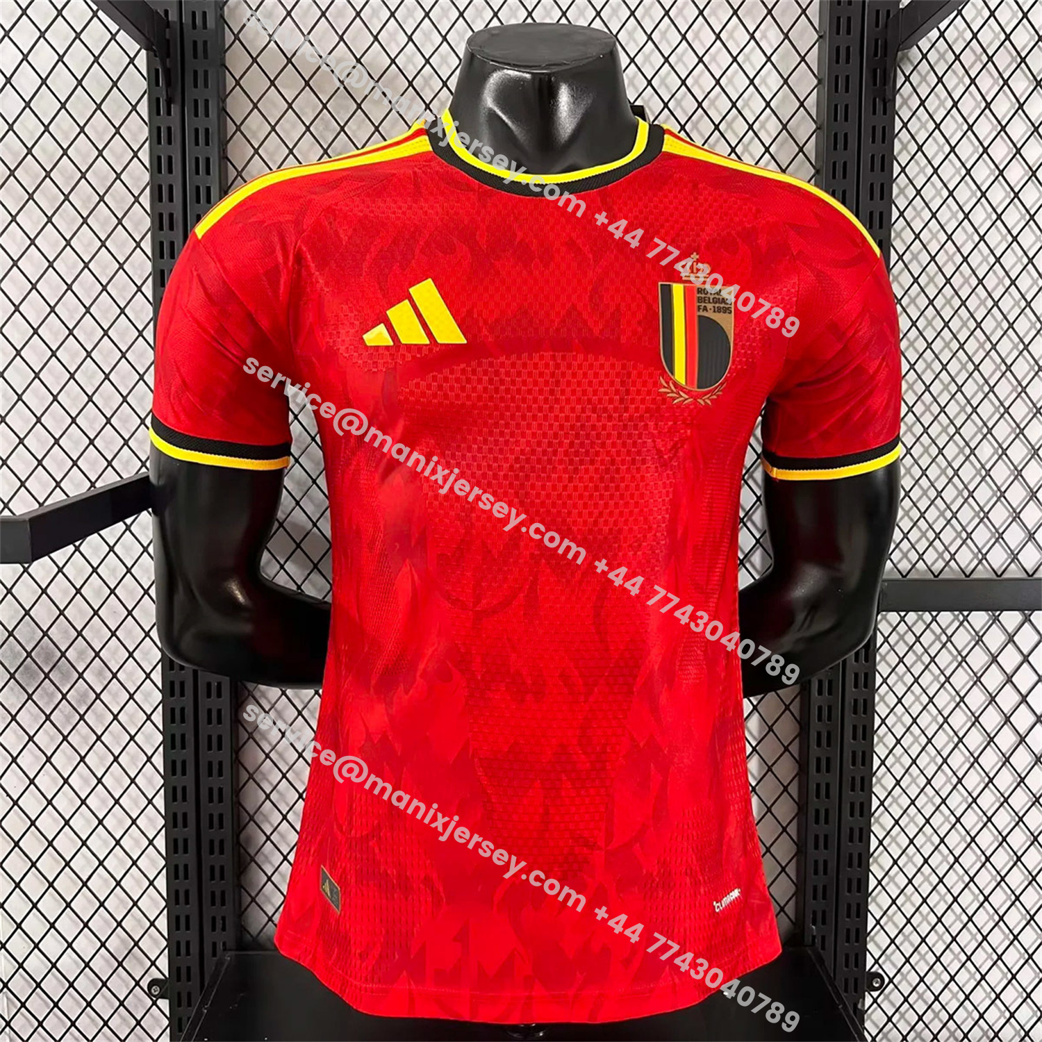 ManixJersey.com | Belgium 2026 Home Jersey (Leaked Version) - Player Version -Customize Name, Number and Patch | Worldwide Shipping
