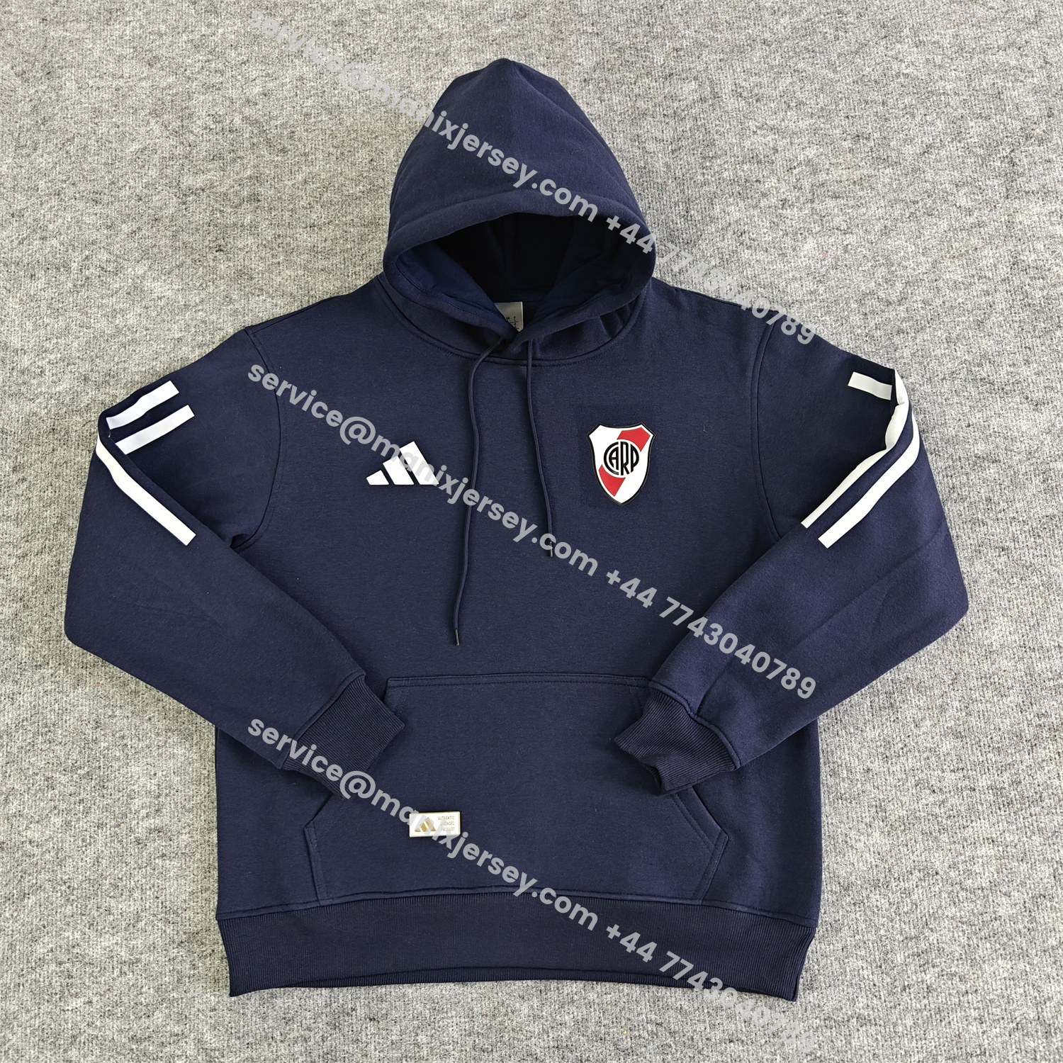 ManixJersey.com | River Plate 25-26 Home Unisex Pullover Hoodie -Customize Name, Number and Patch | Worldwide Shipping