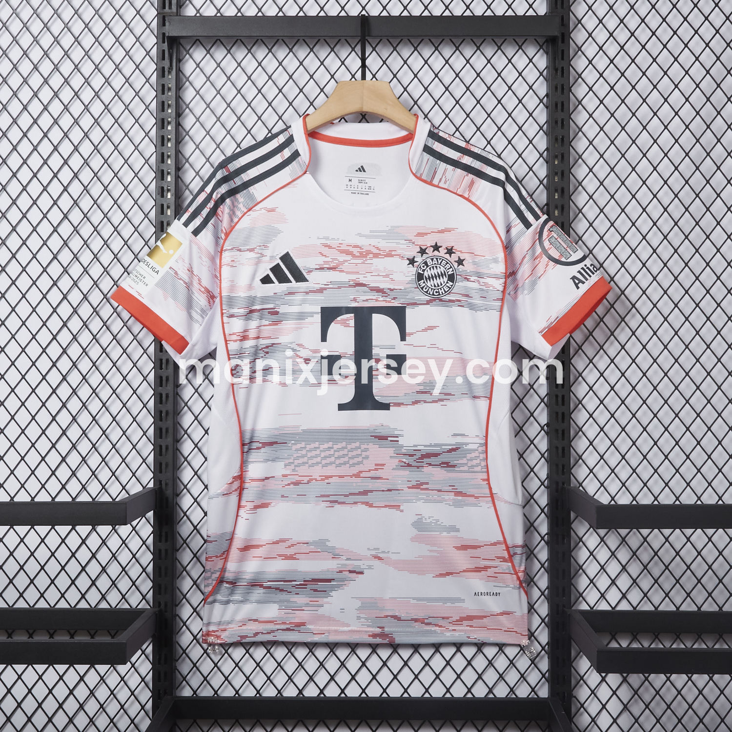 ManixJersey.com | 【MÜLLER 25 Pattern】Bayern Munich 25-26 Away Jersey - Fans Version -Customize Name, Number and Patch | Worldwide Shipping