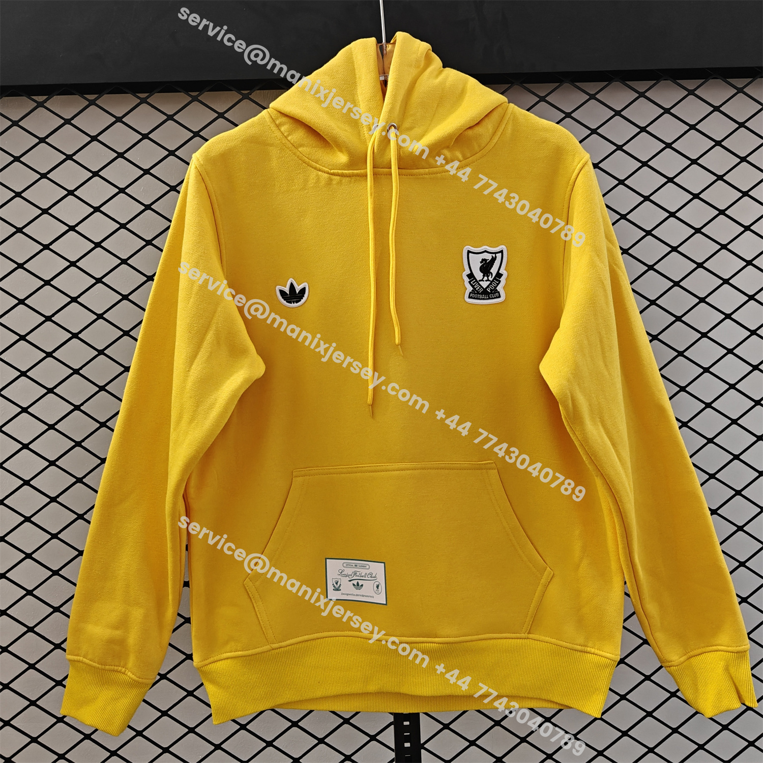 ManixJersey.com | Liver.pool 25-26 Originals Terrace Icon White Team Logo Unisex Pullover Hoodie -Customize Name, Number and Patch | Worldwide Shipping