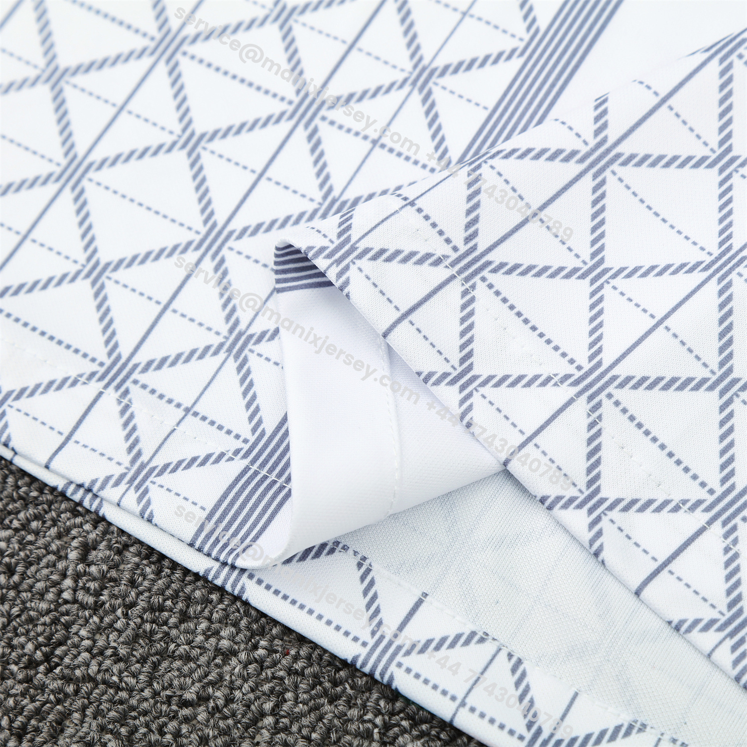 ManixJersey.com | Paris Saint-Germain PSG 25-26 Short-Sleeve Training Set - White Top & Deep Blue Shorts -Customize Name, Number and Patch | Worldwide Shipping