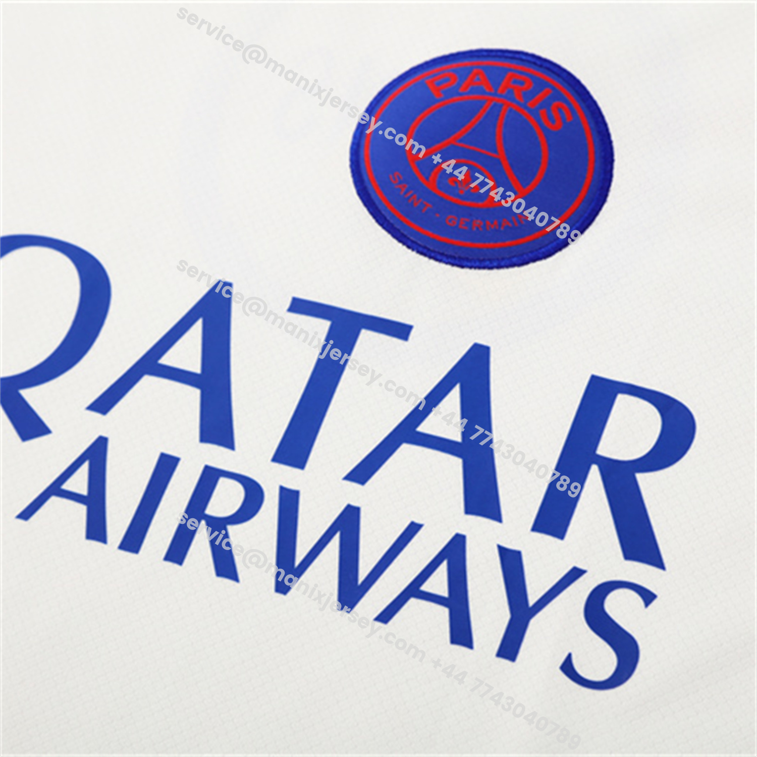ManixJersey.com | Paris Saint-Germain PSG 25-26 Kids Short-Sleeve Training Set - White Top & Black Shorts -Customize Name, Number and Patch | Worldwide Shipping