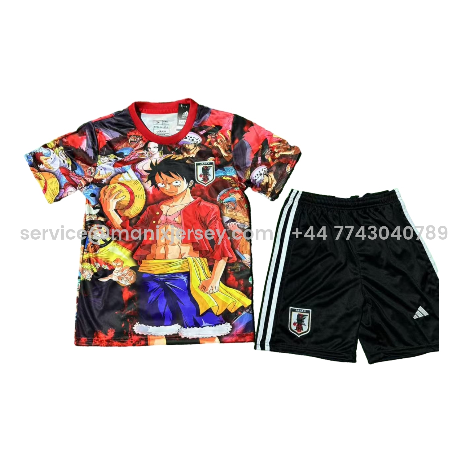 ManixJersey.com | Japan 25-26 One Piece Luffy And The Crew Special Kids Kit -Customize Name, Number and Patch | Worldwide Shipping