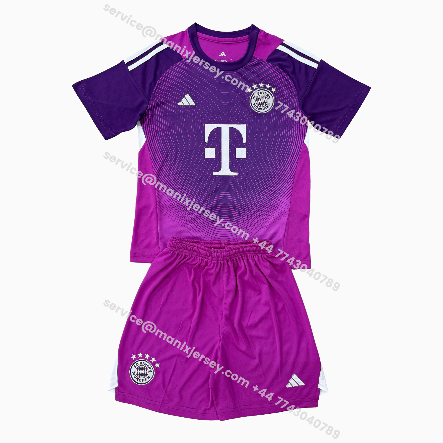 ManixJersey.com | Bayern Munich 25-26 Pueple Goalkeeper Men's Adult Jersey Set - Fans Version -Customize Name, Number and Patch | Worldwide Shipping