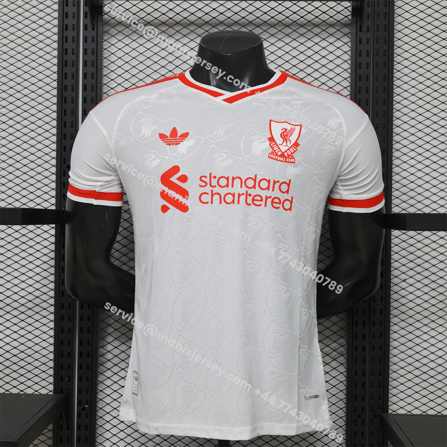 Liver.pool 26-27 Casual White With Faint Logos Jersey - Player Version:football jersey mysite: unitedjerseyfootball 邓江浪:football