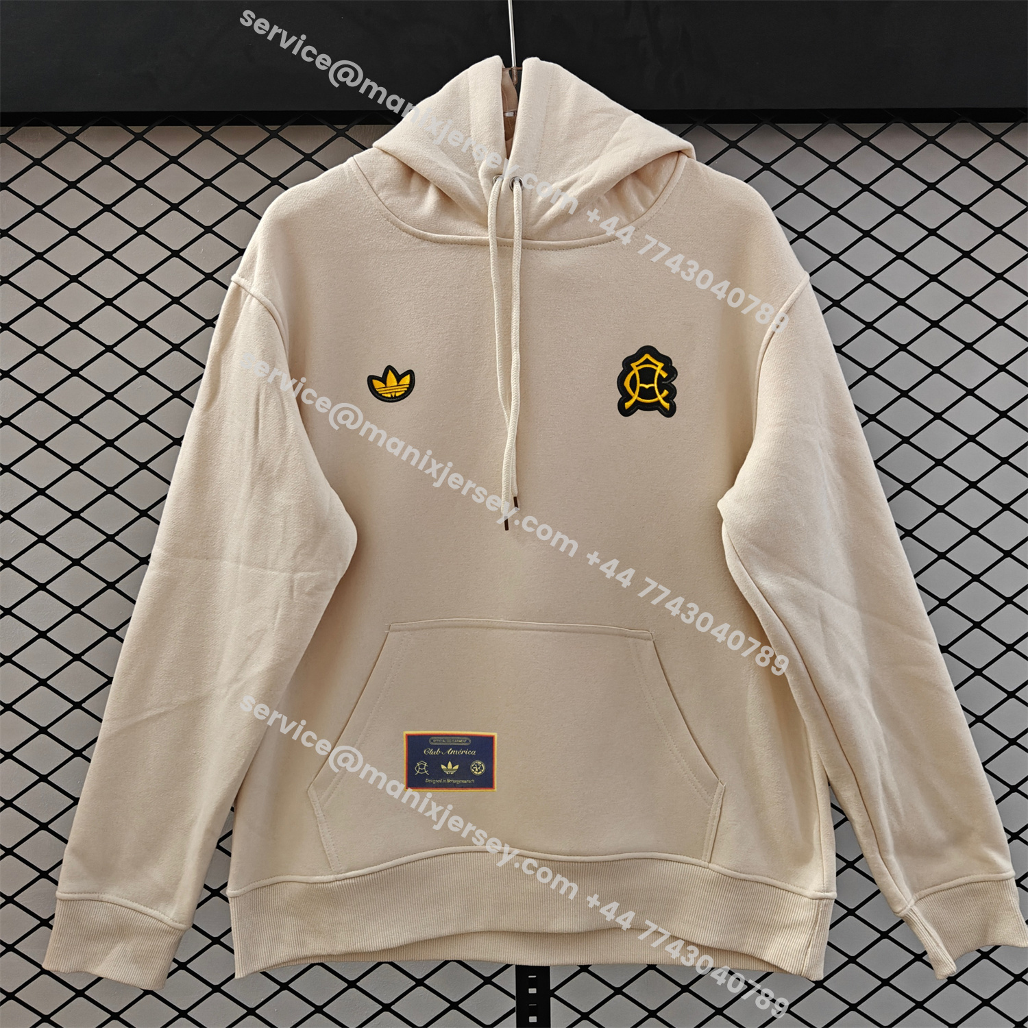 ManixJersey.com | Club América 25-26 Originals Terrace Icon Unisex Pullover Hoodie -Customize Name, Number and Patch | Worldwide Shipping