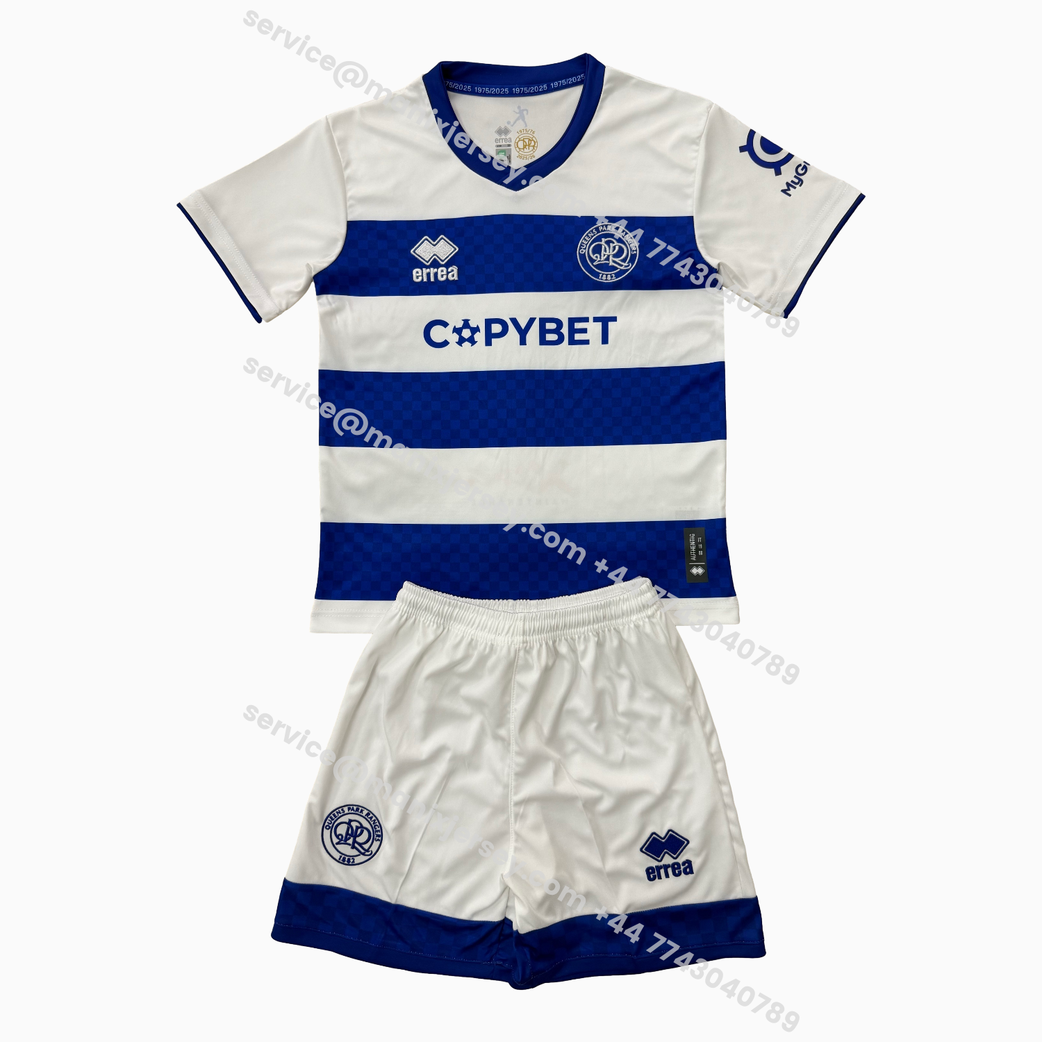 ManixJersey.com | Queens Park Rangers 25-26 Home Kids Kit -Customize Name, Number and Patch | Worldwide Shipping