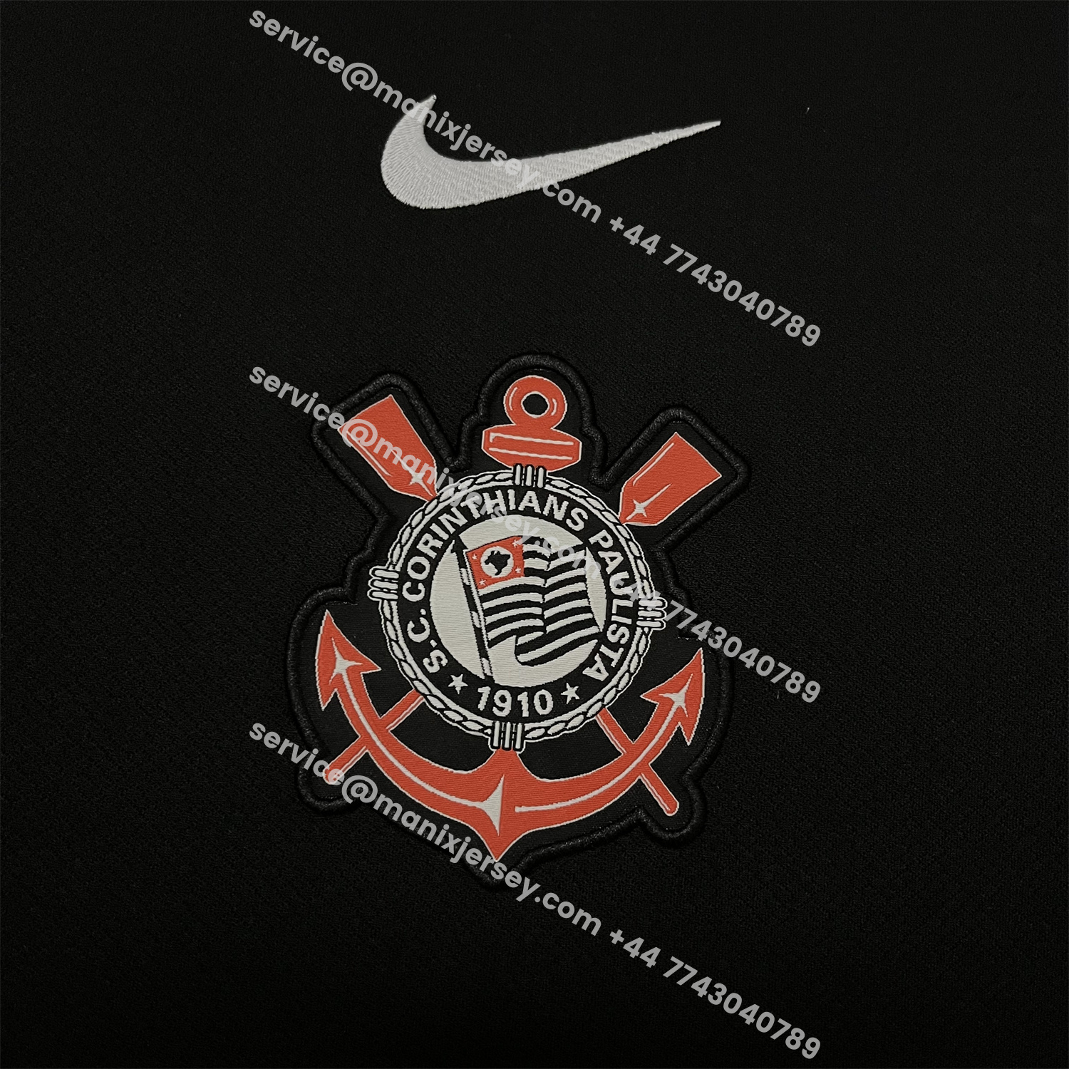 ManixJersey.com | Corinthians 25-26 Away Jersey - Fans Version -Customize Name, Number and Patch | Worldwide Shipping