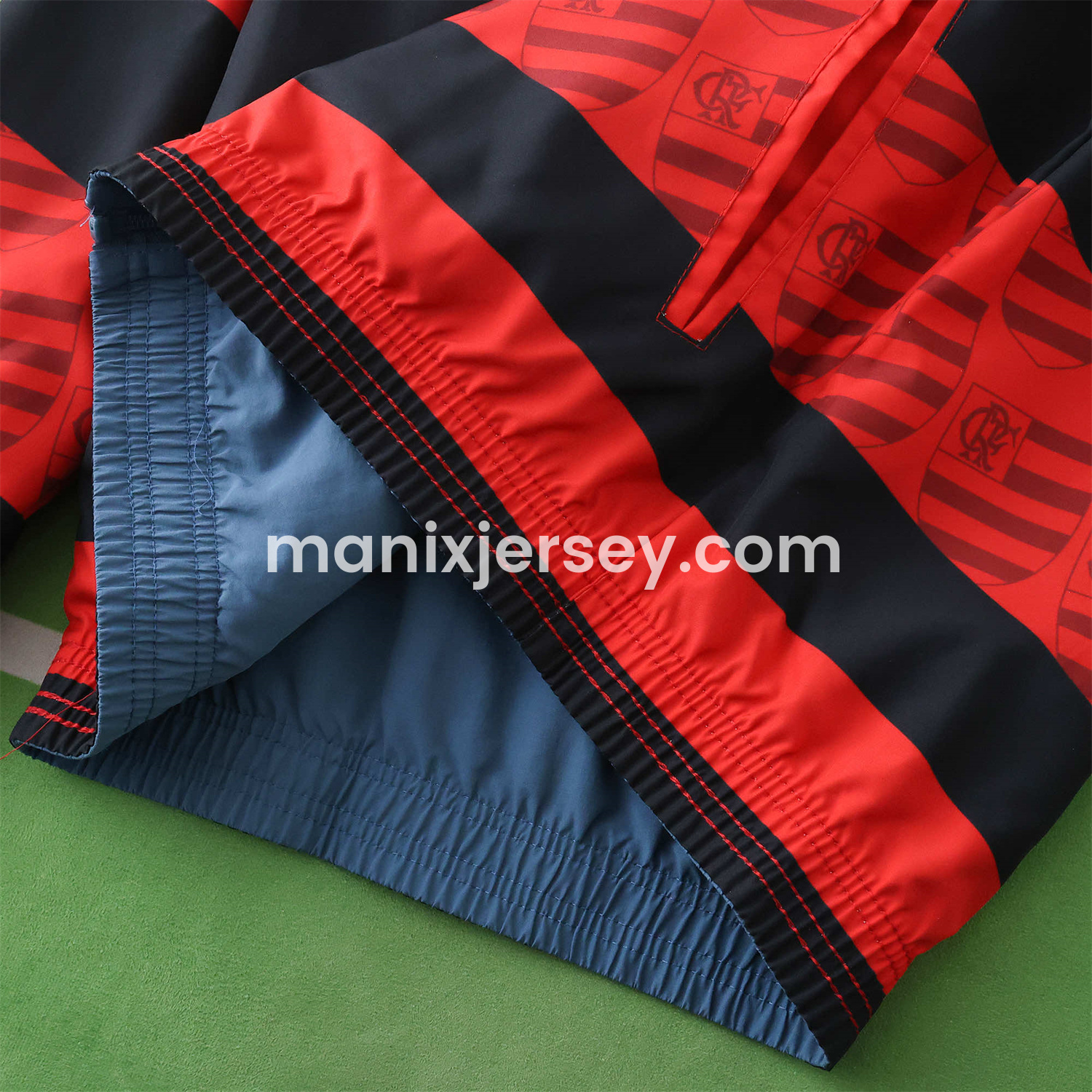 ManixJersey.com | Flamengo 24-25 Double Sided Reversible Windbreaker - Red & Blue -Customize Name, Number and Patch | Worldwide Shipping