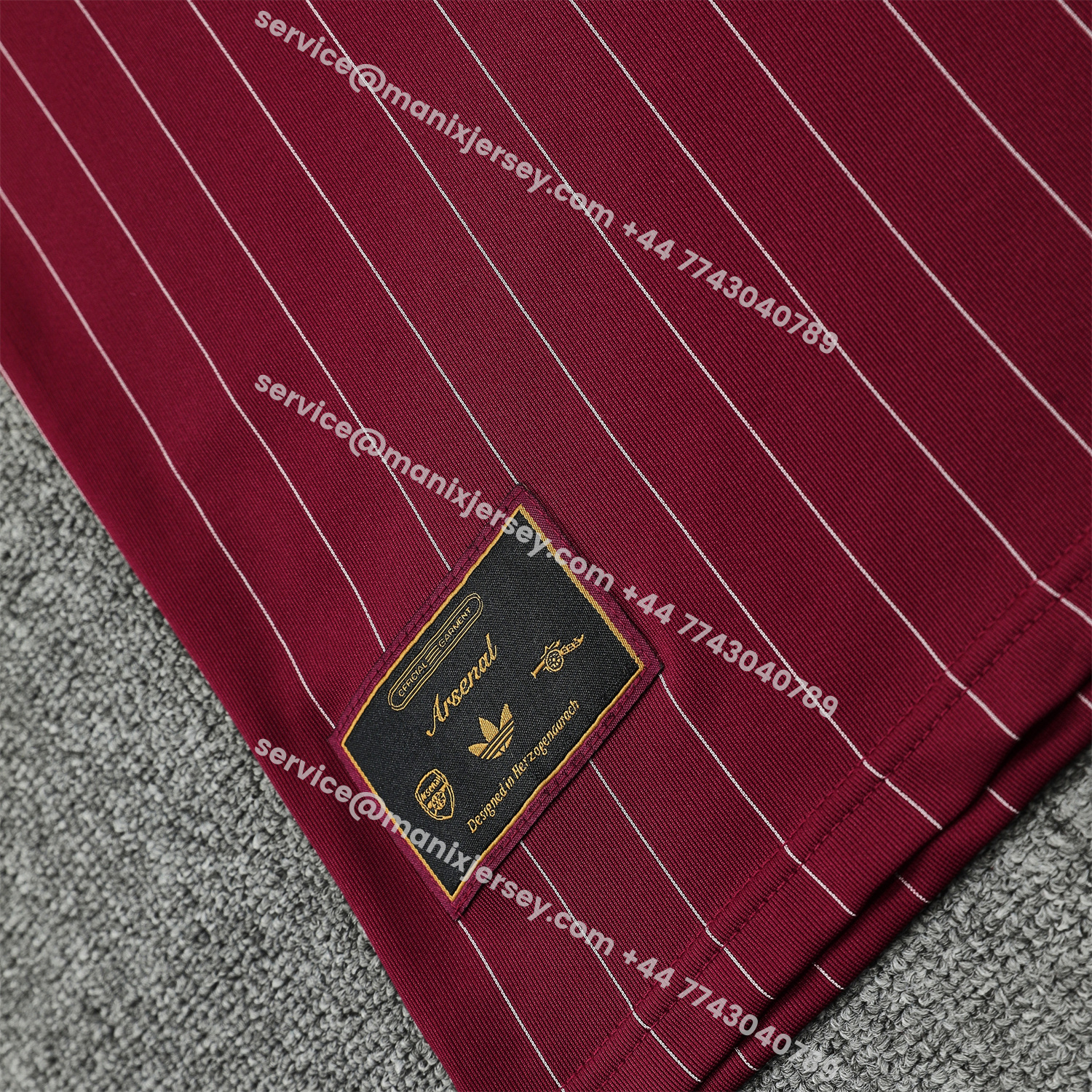 ManixJersey.com | Arsenal 25-26 Short-Sleeve Training Set- Red Top & Red Shorts -Customize Name, Number and Patch | Worldwide Shipping