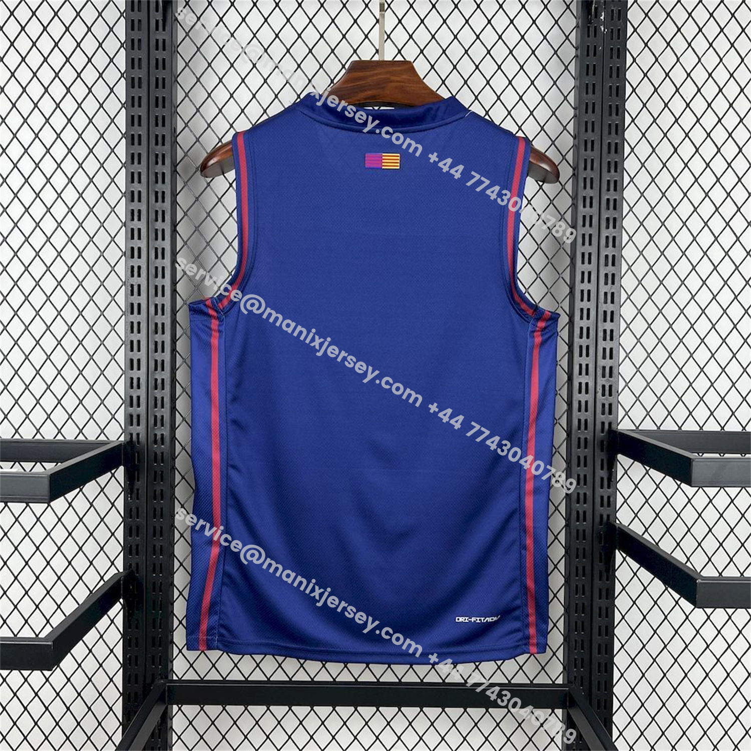 ManixJersey.com | Barcelona 25-26 Blue And Red Basketball Training Vest - Fans Version -Customize Name, Number and Patch | Worldwide Shipping