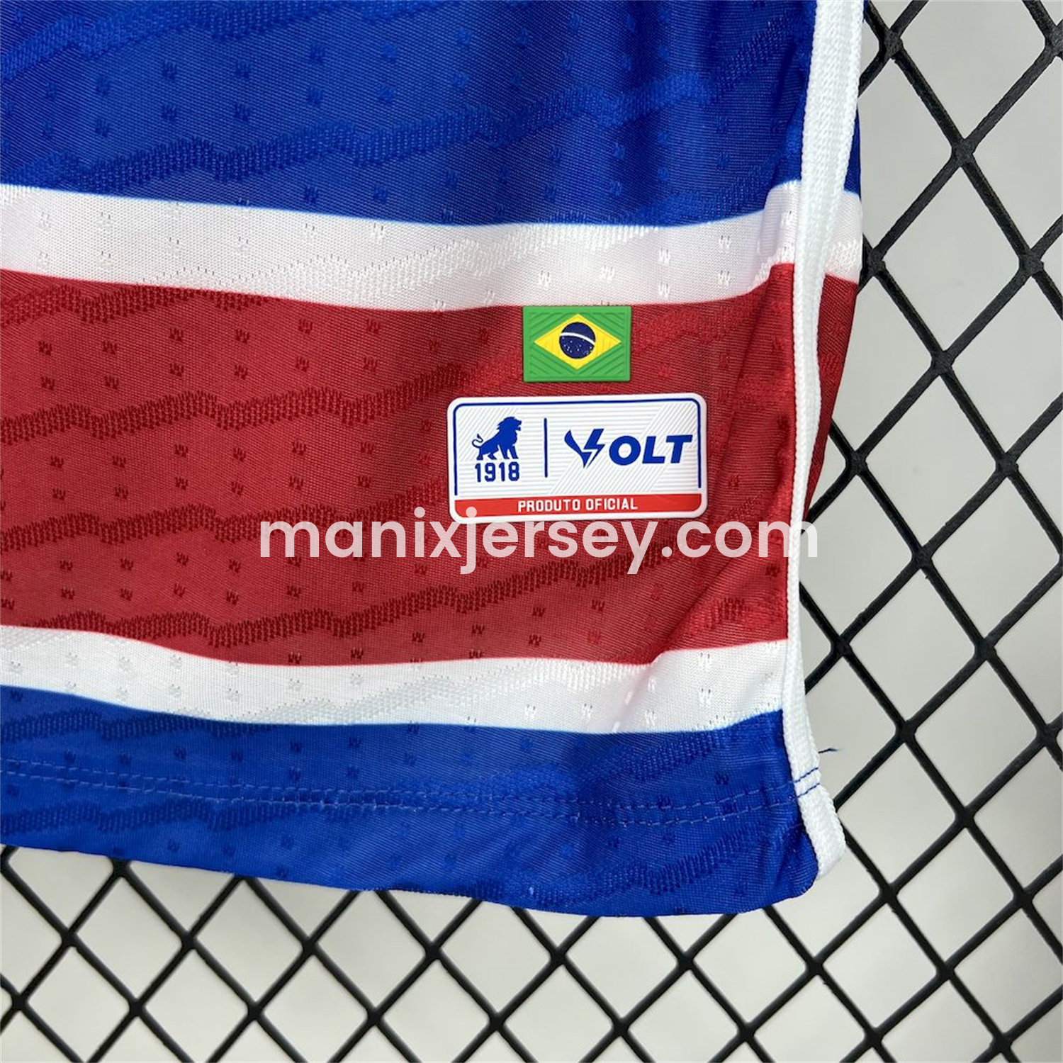 ManixJersey.com | Fortaleza 25-26 Home Red Blue Stripes Jersey - Fans Version -Customize Name, Number and Patch | Worldwide Shipping