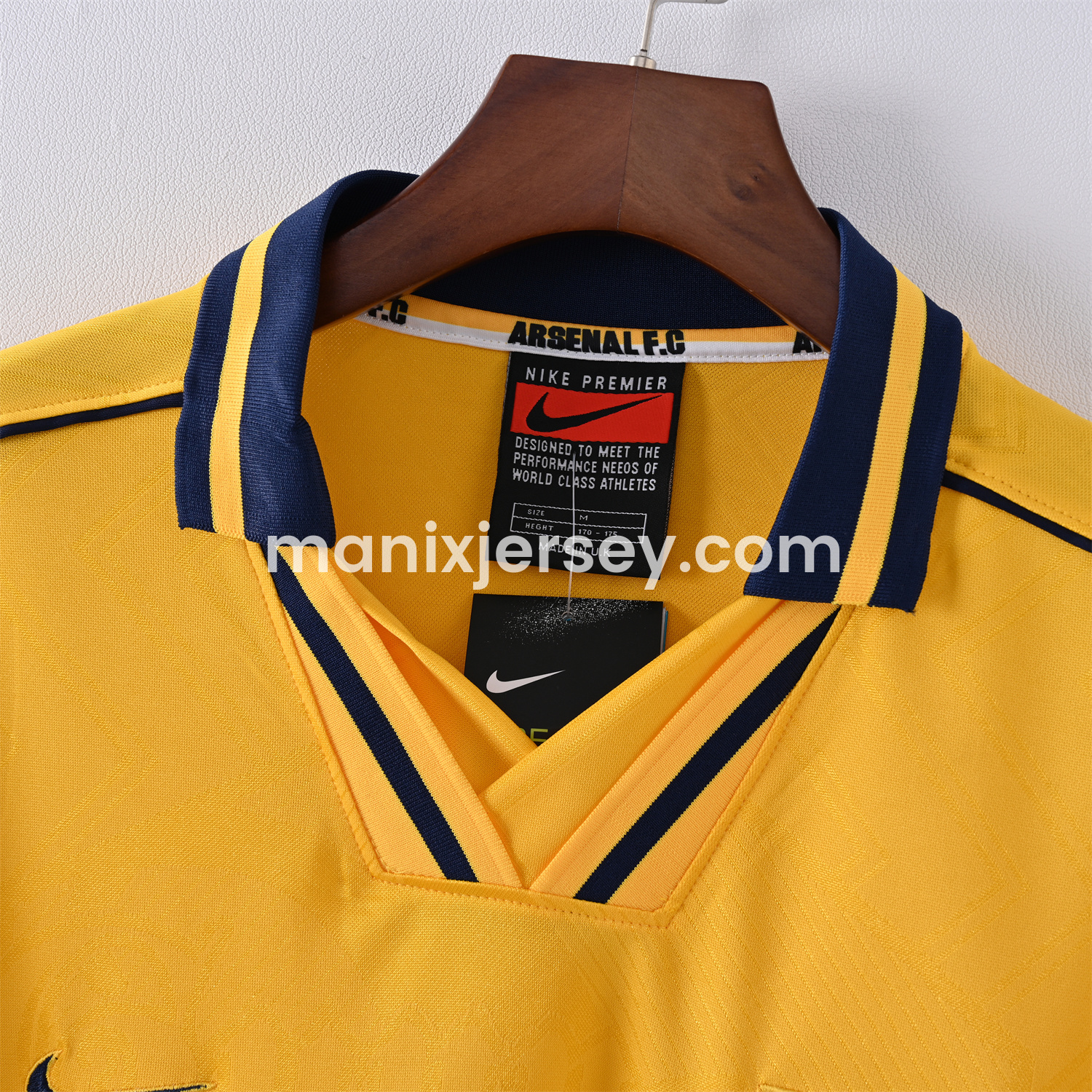 ManixJersey.com | Retro Arsenal 1996-97 Away Jersey -Customize Name, Number and Patch | Worldwide Shipping