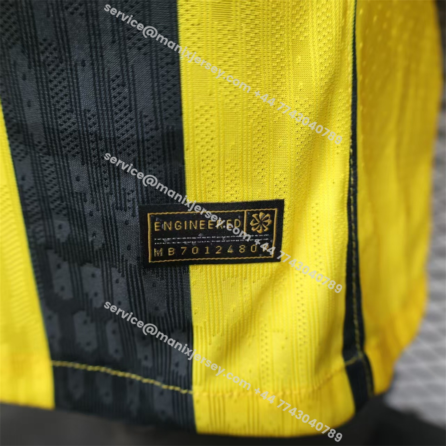 ManixJersey.com | Al Ittihad Jeddah United 25-26 Home Yellow New Sponsors Jersey - Player Version -Customize Name, Number and Patch | Worldwide Shipping