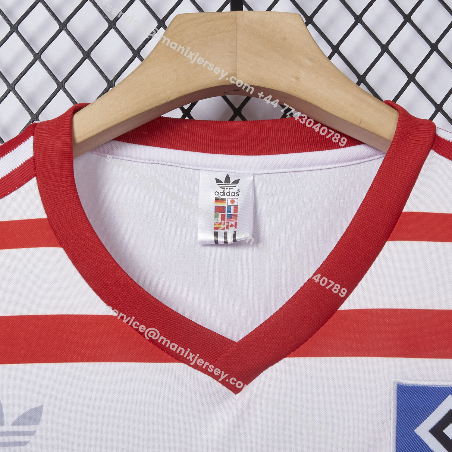 ManixJersey.com | Retro Hamburger SV 1982-83 Champion Home Jersey -Customize Name, Number and Patch | Worldwide Shipping
