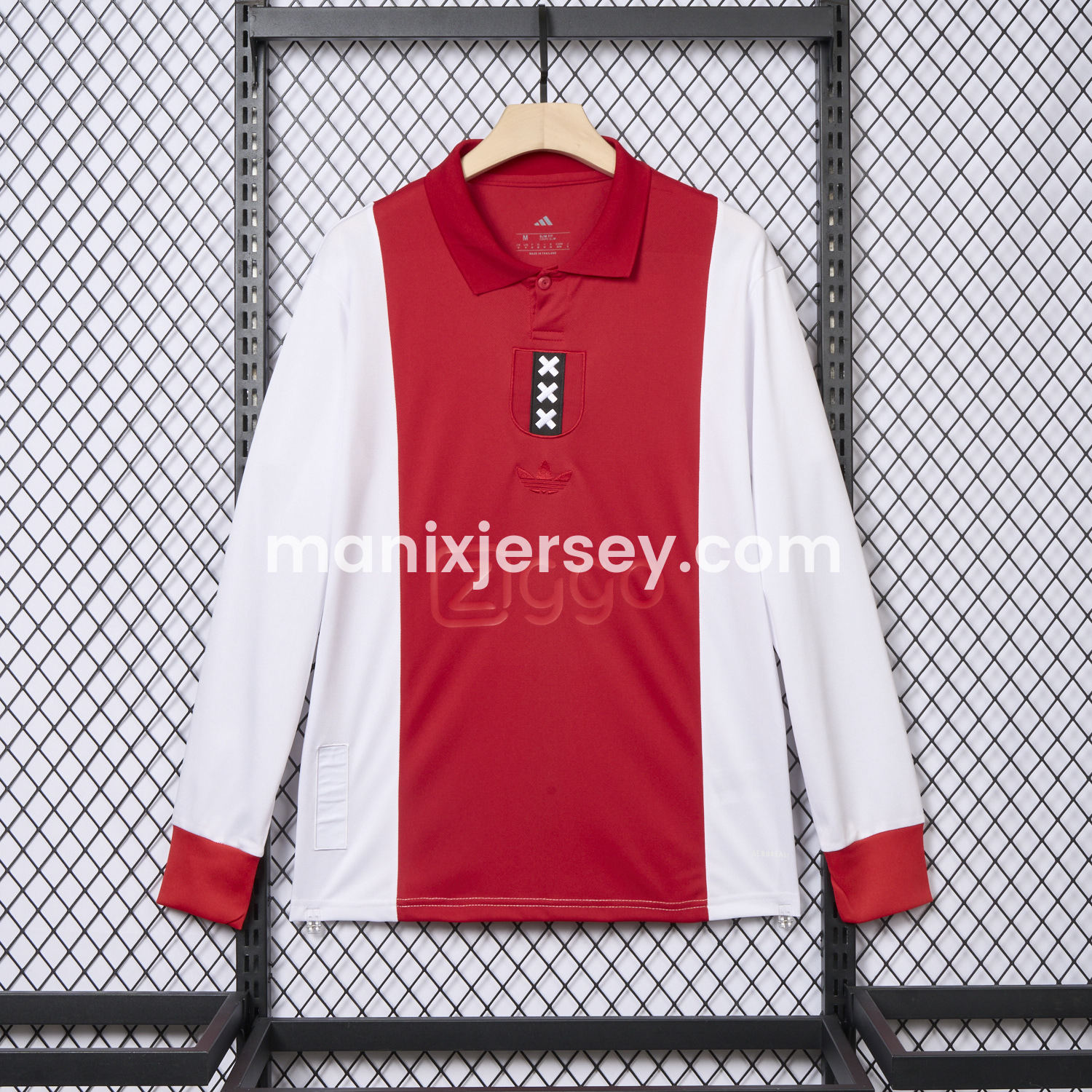 ManixJersey.com | Ajax 2025 125-Year Anniversary Long Sleeves Jersey - Fans Version -Customize Name, Number and Patch | Worldwide Shipping