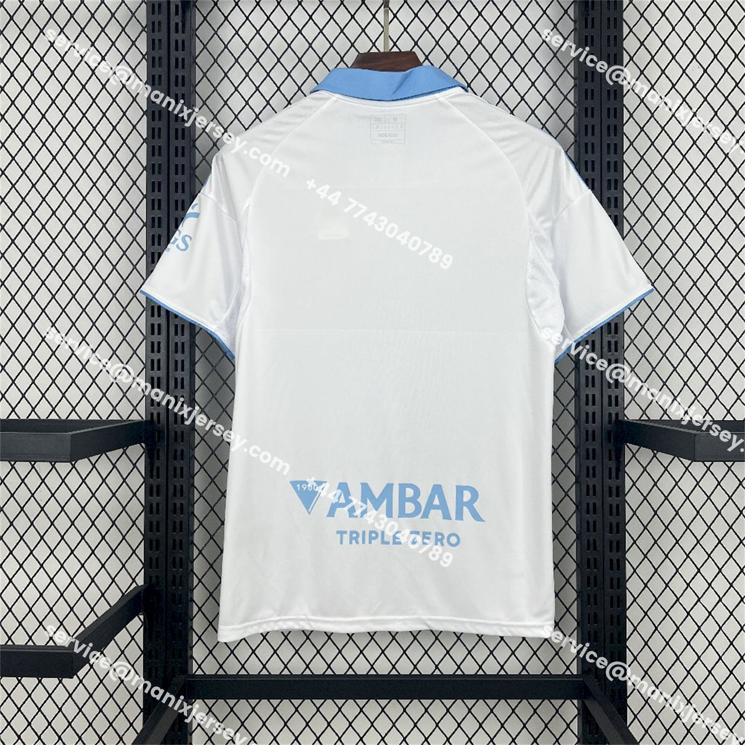 ManixJersey.com | Real Zaragoza 25-26 Home Jersey - Fans Version -Customize Name, Number and Patch | Worldwide Shipping