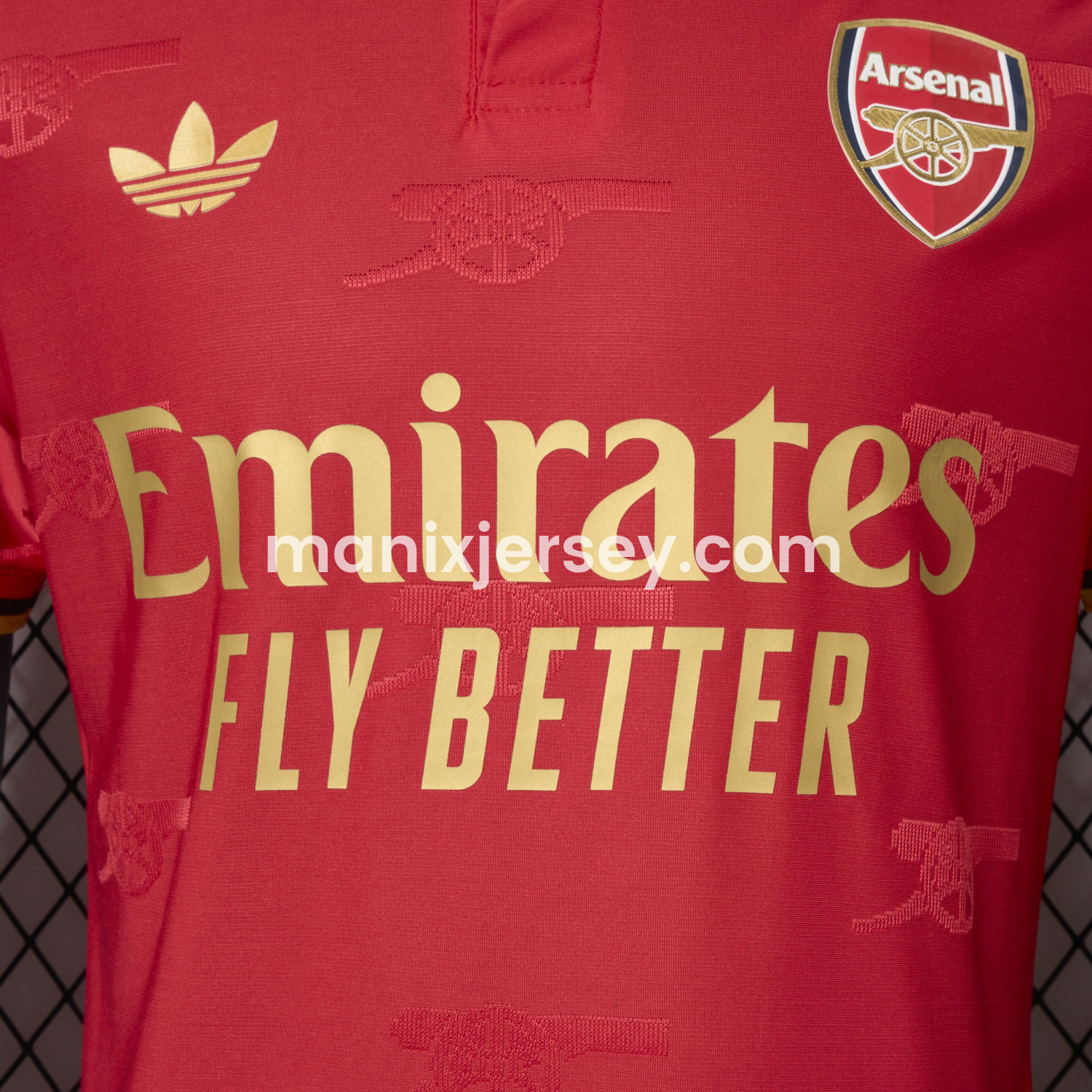 ManixJersey.com | Arsenal 25-26 Red POLO Special Edition Jersey - Player Version -Customize Name, Number and Patch | Worldwide Shipping