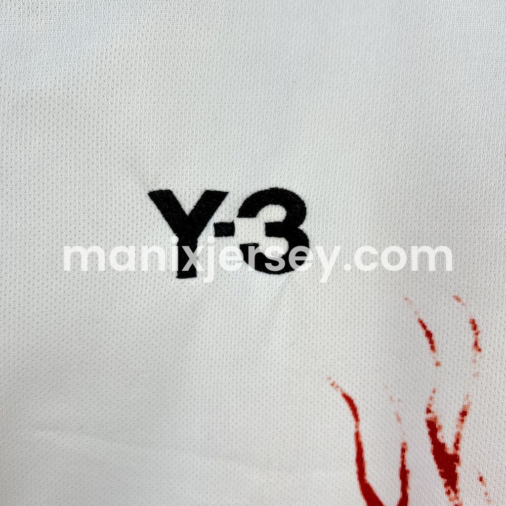 ManixJersey.com | Japan 25-26 Y-3 Red Auspicious Cloud Pattern White Special Jersey - Fans Version -Customize Name, Number and Patch | Worldwide Shipping