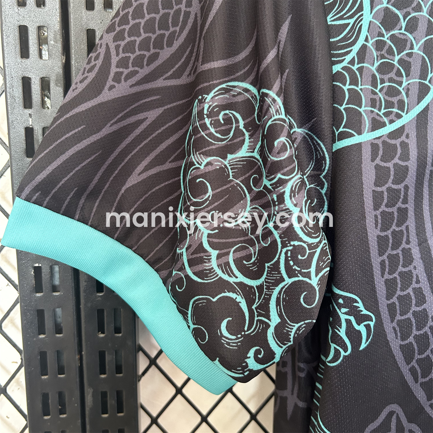 ManixJersey.com | Real Madrid 25-26 Blue Dragon Black Jersey - Fans Version -Customize Name, Number and Patch | Worldwide Shipping