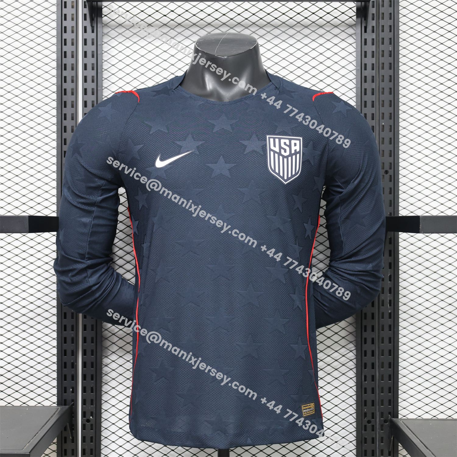 United States USA 2026 Away Long Sleeves Jersey - Player Version:football jersey mysite: unitedjerseyfootball 邓江浪:football