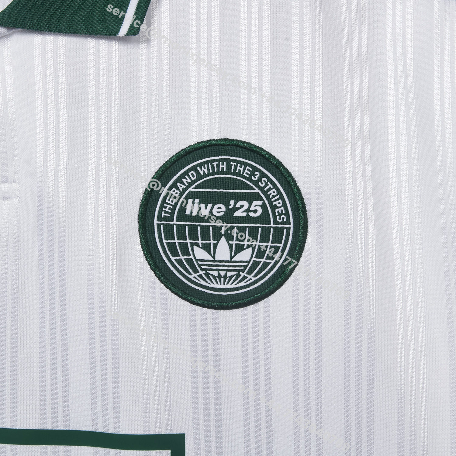 ManixJersey.com | Bohemian 25-26 Oasis Originals Tour Light White Jersey With Number 25 - Fans Version -Customize Name, Number and Patch | Worldwide Shipping