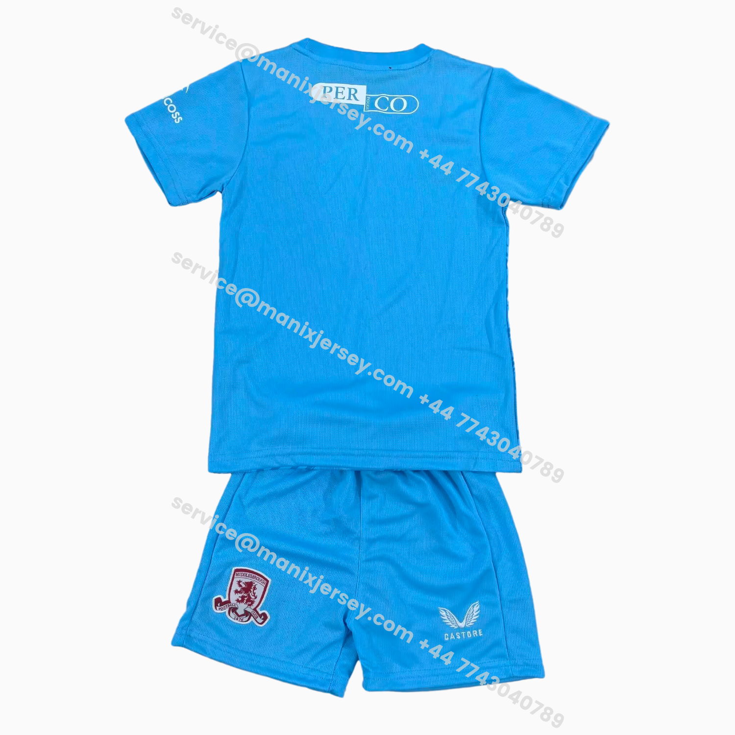 ManixJersey.com | Middlesbrough 25-26 Third Blue Kids Kit -Customize Name, Number and Patch | Worldwide Shipping