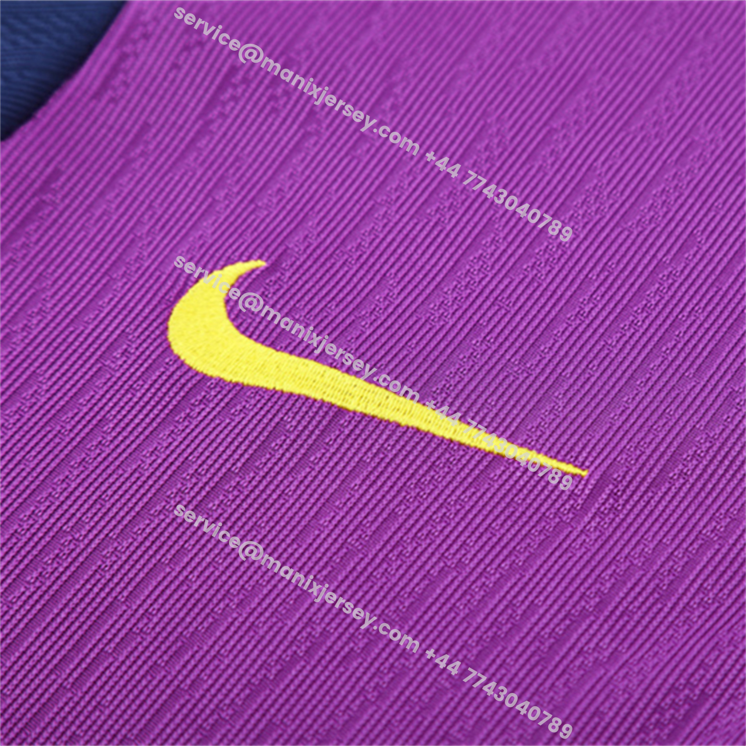 ManixJersey.com | Barcelona 25-26 Kids Long Sleeve Training Set - Purple Top & Deep Blue Pants -Customize Name, Number and Patch | Worldwide Shipping