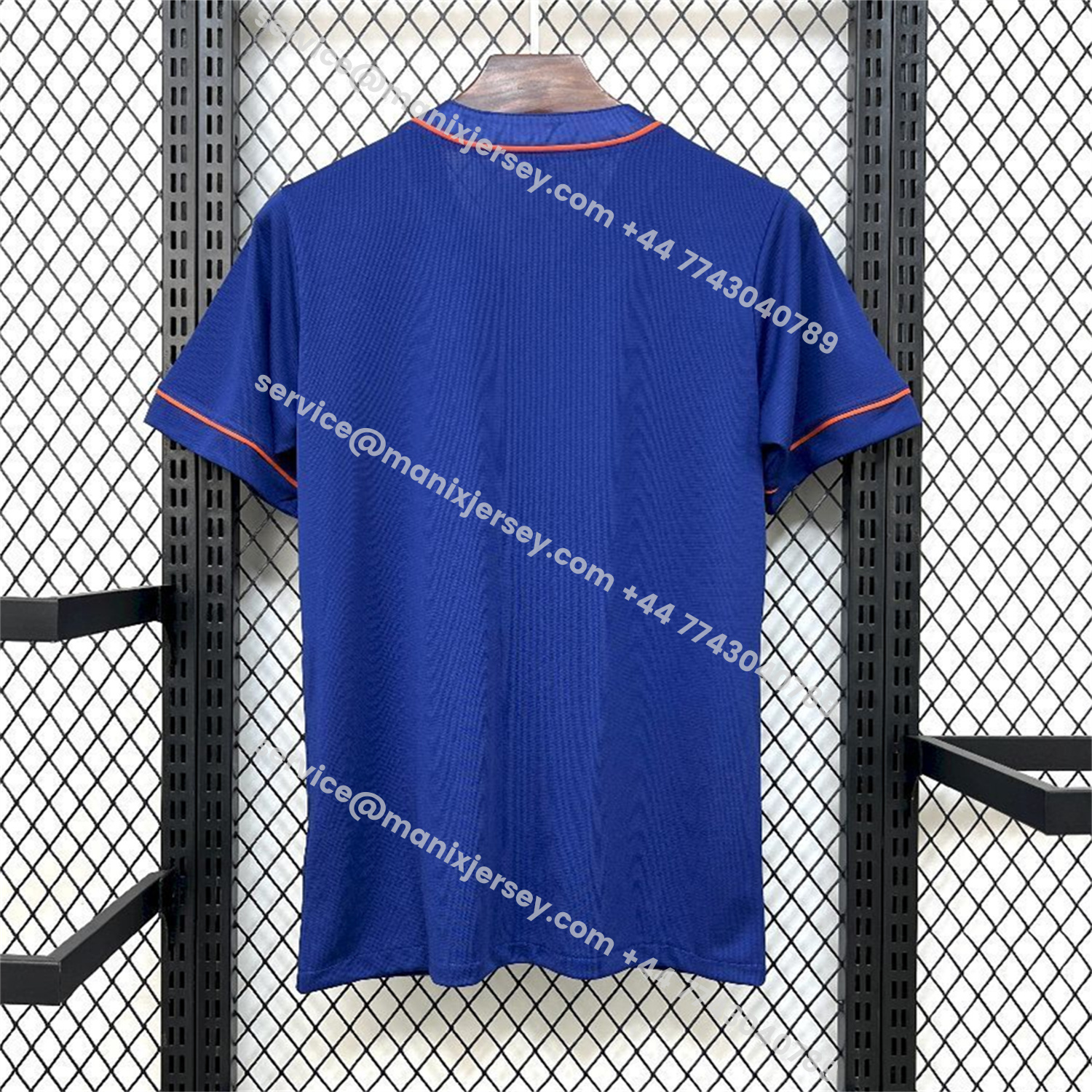 ManixJersey.com | Barcelona 25-26 Blue Baseball Jersey -Customize Name, Number and Patch | Worldwide Shipping