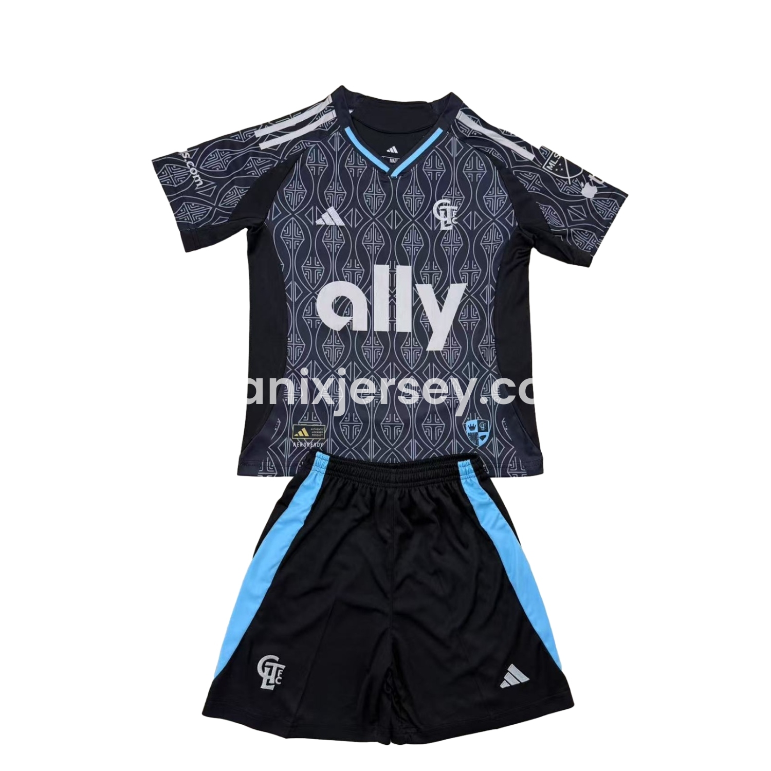 ManixJersey.com | Charlotte 25-26 Away Men's Adult Jersey Set - Fans Version -Customize Name, Number and Patch | Worldwide Shipping