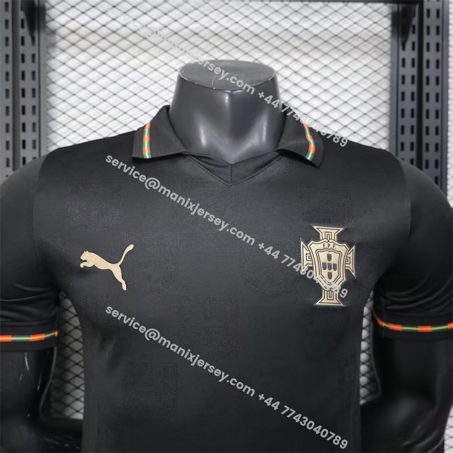 ManixJersey.com | Portugal 2026 Away Black Jersey (Leaked Version) - Player Version -Customize Name, Number and Patch | Worldwide Shipping